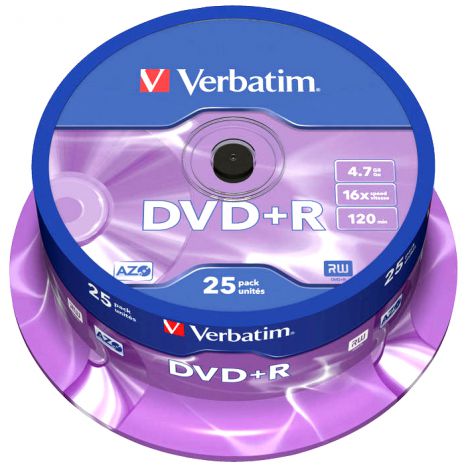 Płyty DVD+R Verbatim, 25szt